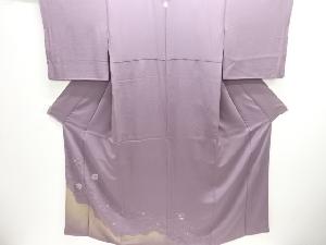 寿光織　蝶に花古典柄模様刺繍一つ紋色留袖